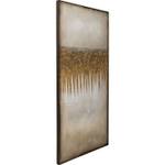 Tableau déco Abstract Fields Marron - Textile - 100 x 200 x 4 cm