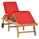 Chaise longue Rouge - Nombre de pièces dans le lot : 1