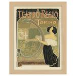 Bilderrahmen Poster Teatro Regio Torino Eiche Dekor