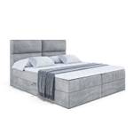 Boxspringbett BOXI3 Hellgrau - Breite: 160 cm - H3