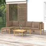 Salon de jardin 3028491-14 (lot de 6) Marron - Taupe