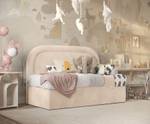 Kinder-Boxspringbett BELLAMY Beige - Tiefe: 90 cm