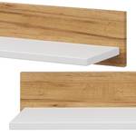 Wandregal Bronx Weiß - Holzwerkstoff - 12 x 120 x 19 cm