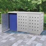 Mülltonnenbox 3000237 Silber - Metall - 78 x 115 x 207 cm