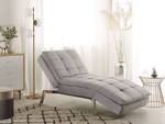 Chaiselongue LOIRET Grau - Hellgrau - Silber