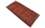 Turkaman - 130x60cm Rot - Naturfaser - 60 x 1 x 130 cm