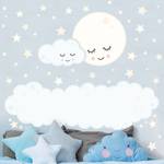 Sterne Augen Mond mit schlafenden Wolke