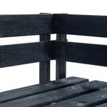 Palettenbank 297703 Schwarz - Holzwerkstoff - Holzart/Dekor - 110 x 55 x 65 cm