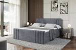 Boxspringbett IDRIKO-Z Steingrau - Breite: 180 cm - H4