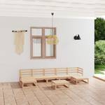 Garten-Lounge-Set (8-teilig) 3009737-1 Braun - Massivholz - Holzart/Dekor - 70 x 30 x 70 cm