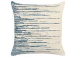 Dekokissen RIVINA Beige - Blau - Naturfaser - 45 x 14 x 45 cm