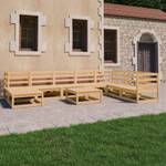 Garten-Lounge-Set (9-teilig) 3009816-1 Braun - Holz