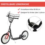 Kindertretroller 371-021BK Esche Schwarz Dekor