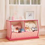 Meuble de rangement enfant en bois Rose foncé - Bois massif - 36 x 48 x 82 cm