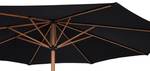 Parasol Félix Noir - En partie en bois massif - 300 x 246 x 300 cm