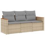 Gartensitzgruppe K4882(3-tlg) Beige - Massivholz - 69 x 62 x 55 cm