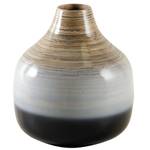 Rundliche Vase lackiertem Bambus aus