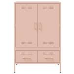 Highboard DE7834 Pink - Metall - 39 x 102 x 68 cm