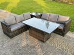 Sitzer聽 Polyrattan Set 6 Gartenm枚bel