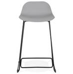 Tabouret De Bar BABYLOS Noir - Gris - Noir