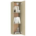 TV-Schrank 4er Set D924 Braun - Holzwerkstoff - 30 x 30 x 100 cm