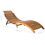 Chaise longue Marron