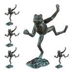 5 x Gartenfigur Frosch 31 x 33 cm