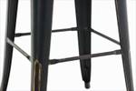 Tabouret de bar Joshua Lot de 2 Noir brillant