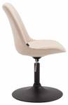 Chaise salle à manger Maverick Lot de 4 Blanc crème - Noir