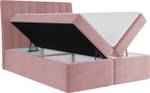 Boxspringbett mit Topper AMILA Pink - Breite: 200 cm - H3