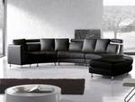 U-förmiges Sofa ROTUNDE Schwarz - Silber