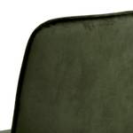 Chaise de salle à manger Delmy lot de 4 Vert - Textile - 46 x 87 x 56 cm