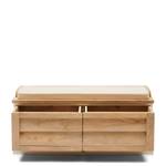 Sitzbank Pacifica Bench Weiß - Massivholz - 40 x 48 x 110 cm