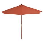 Sonnenschirm mit Holz-Mast Orange