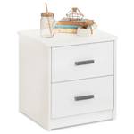 Table de nuit Snow Blanc - Bois manufacturé - 43 x 46 x 41 cm