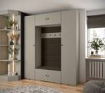 Garderobe Inova 2 Z13 Schwarz - Braun - Grau - Schwarz