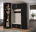 Garderobe Inova 1 Z19 Schwarz - Gold - Weiß - Gold