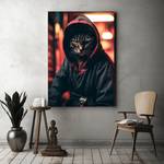 Leinwandbild Cat Warrior II 70 x 105 cm