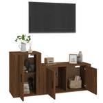 TV-Schrank 2er Set D775 Eiche Schwarzbraun Dekor