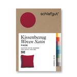 Kissenbezug Woven Fade Satin Rot - 80 x 80 cm