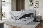 Boxspringbett BOXI1 Grau - Breite: 140 cm - H3