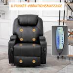 Massagesessel 700-029V03BK Esche Schwarz Dekor