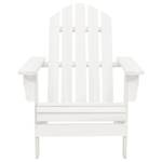 Chaise de jardin avec table 3010079 Blanc - Bois massif - Bois/Imitation - 40 x 45 x 40 cm