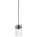 Brinley Lampe lanterne suspendue Marron - Métal - 13 x 20 x 13 cm