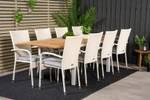 Gartenmöbel-Set Panama Weiß - Rattan - 90 x 76 x 160 cm