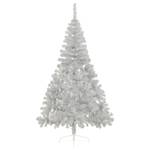 Künstlicher Halb-Weihnachtsbaum Silber - 115 x 180 x 115 cm