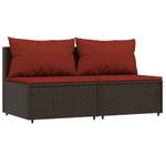 Canapé central 3029630-2 (lot de 2) Marron - Rouge