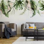 Papier Peint FEUILLES Tropicales Plantes 450 x 300 x 300 cm