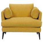 Fauteuil avec coussins tissu chiné BOON Jaune