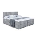 Boxspringbett EDITA Hellgrau - Breite: 160 cm - H3